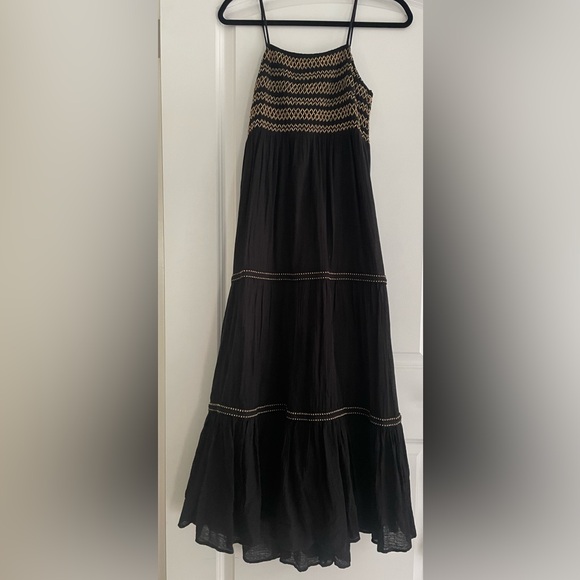 Zara Cotton Embroidered Midi Dress - Picture 2 of 4